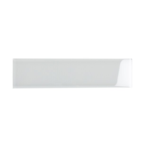 Apollo Tile Sample of 3X12 Soft White Glossy Subway Glass Tile 5 Sq.Ft. APLA99066312EC99 Sample - main